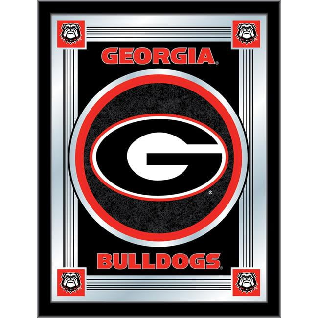 University of Georgia Black Wood Framed Logo Mirror