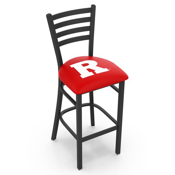 L004 Rutgers 30" Stationary Bar Stool with Black Wrinkle Finish