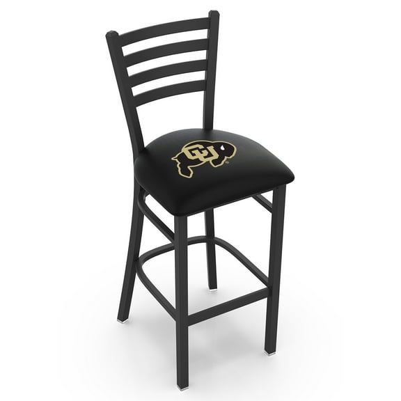 L004 Colorado 30" Stationary Bar Stool with Black Wrinkle Finish
