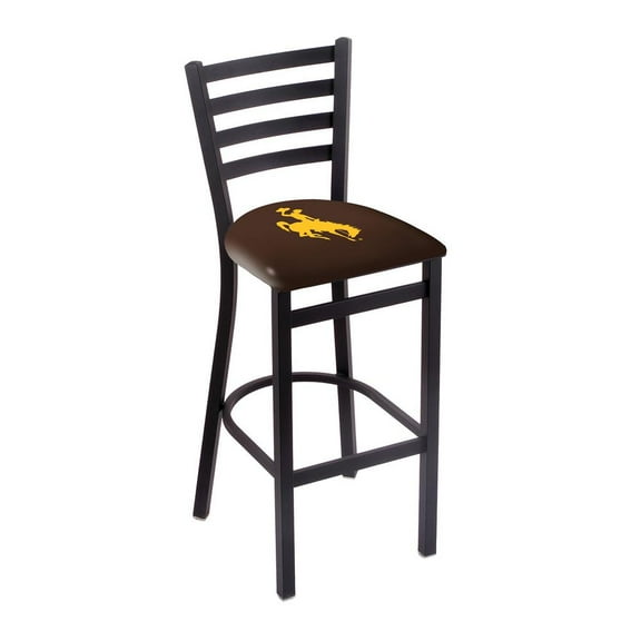 Holland Bar Stool L00425Wymng 25 in. Wyoming Counter Stool with Cowboys Logo
