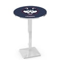 thumbnail image 1 of Holland L217 University of Connecticut 36x36" Pub Table - Chrome, 1 of 2