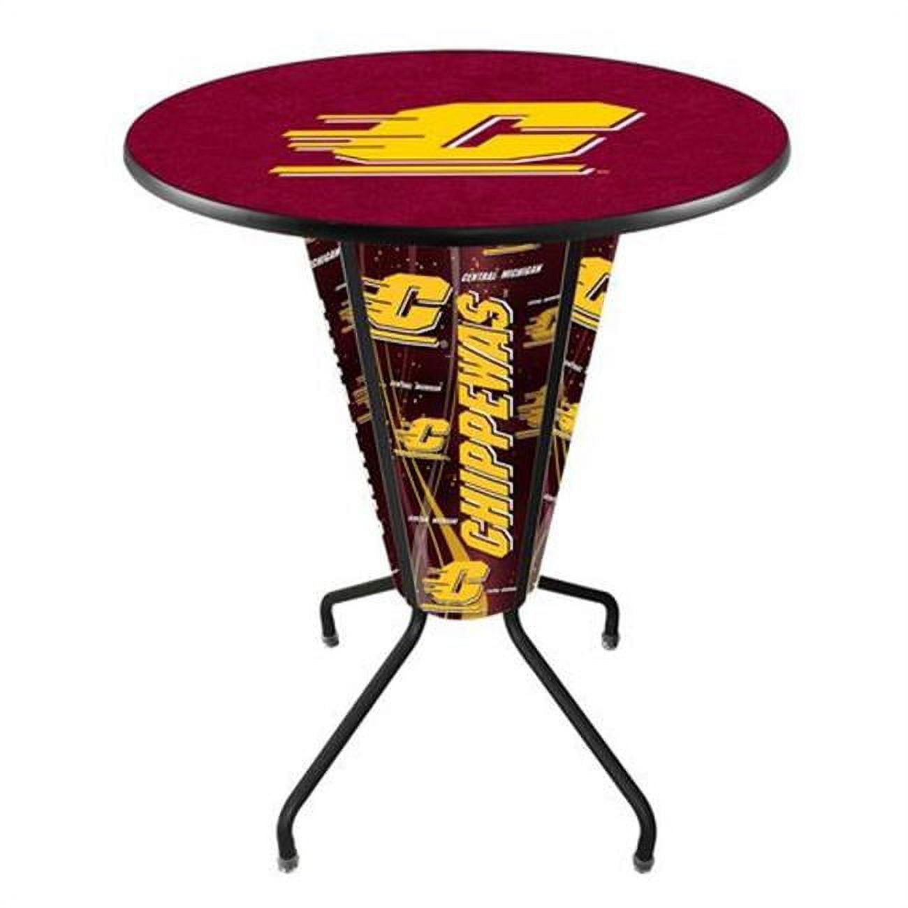 Holland Bar Stool L218B42CenMic36RCenMic Lighted Central Michigan Pub Table