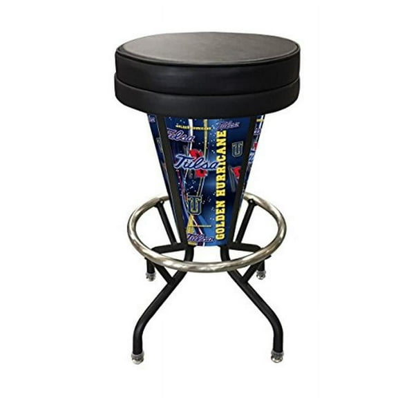 Holland Bar Stool L500030TulsaUBlkVinyl Tulsa Lighted Bar Stool