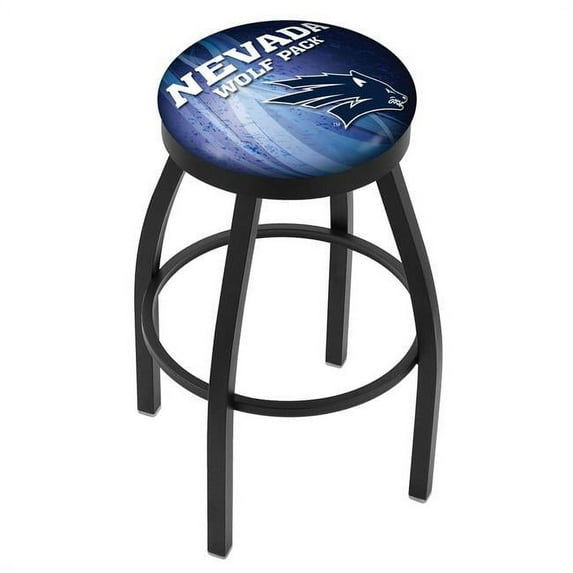 Holland Bar Stool L8B2B36NevaUn 36 in. Nevada Bar Stool with Wolf Pack Logo Swivel Seat