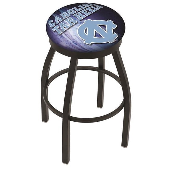 Holland Bar Stool L8B2B36NorCar 36 in. North Carolina Bar Stool with Tar Heels Logo Swivel Seat