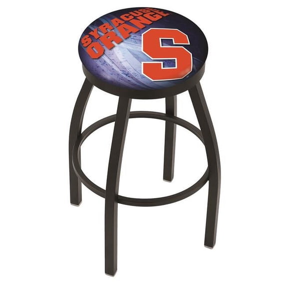 Holland Bar Stool L8B2B36Syrcse 36 in. Syracuse Bar Stool with Orange Logo Swivel Seat
