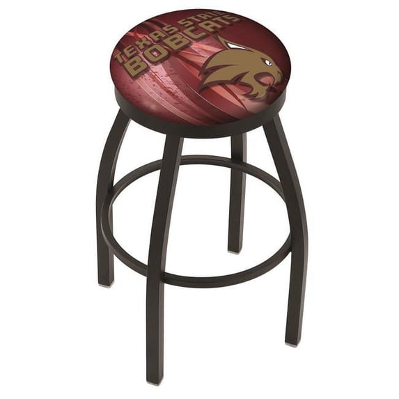Holland Bar Stool L8B2B36TexsSt 36 in. Texas State Bar Stool with Bobcats Logo Swivel Seat