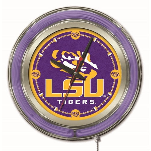 LSU Tigers 15" Neon Clock
