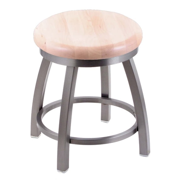 Holland Bar Stool Misha Swivel Dining Stool with Wood Seat
