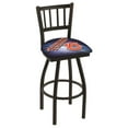 thumbnail image 1 of Auburn 36 Inch L018 Black Wrinkle With Jailhouse Back Bar Stool, 1 of 7