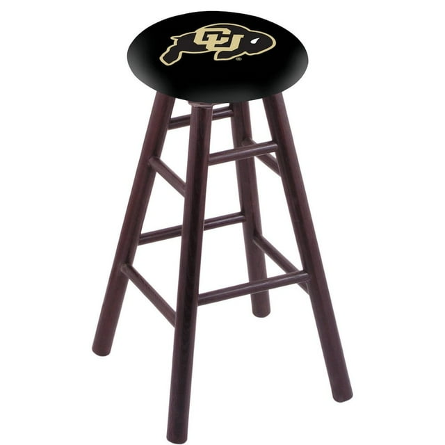 Holland Bar Stool Oak Extra Tall Bar Stool in Dark Cherry Finish with Colorado Seat