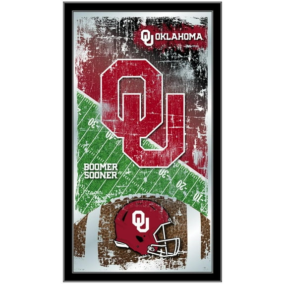 Holland Bar Stool Oklahoma 15" x 26" Football Mirror