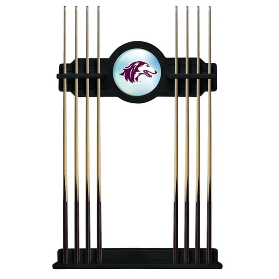 Southern Illinois Salukis Eight Stick Pool Cue Rack - Black