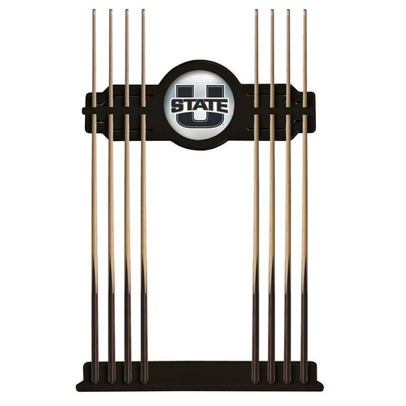 Utah State Aggies Eight Stick Pool Cue Rack - Black