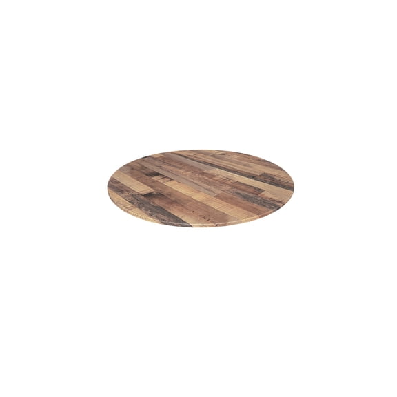 Holland Bar Stool Weather Resistant Moisture Proof Rustic Finish Table Top, 36" Round, Multicolor