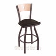 thumbnail image 1 of Holland Voltaire XL 25" Counter Stool - Pewter/Natural/Black Vinyl, 1 of 7