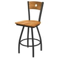 thumbnail image 1 of Holland Voltaire XL 36" Bar Stool - Pewter/Medium/Medium Maple, 1 of 2