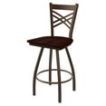 thumbnail image 1 of Holland Catalina XL 36" Bar Stool - Bronze/Dark Cherry Oak Seat, 1 of 4