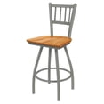 thumbnail image 1 of Holland Contessa XL 25" Counter Stool - Nickel/Medium Maple Seat, 1 of 2