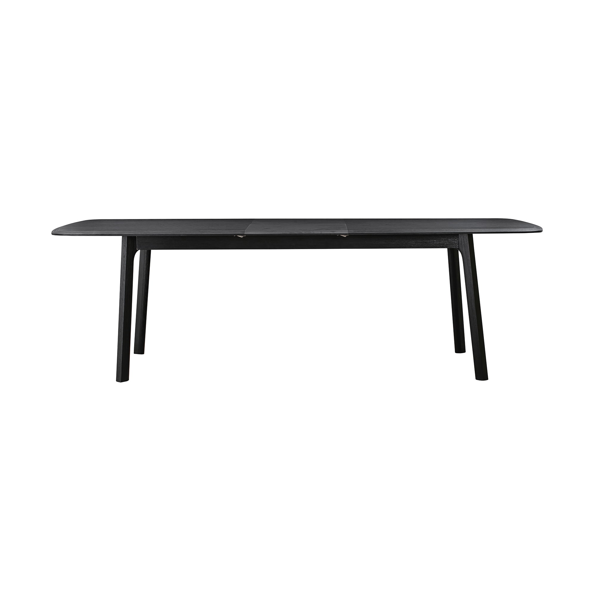Holland Extendable Rectangle 98" Dining Table in Black Brushed Oak ...