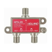 Holland HFS-2D 2-Way Coaxial Splitter Dish Network Satellite Approved Hopper & Joey - New