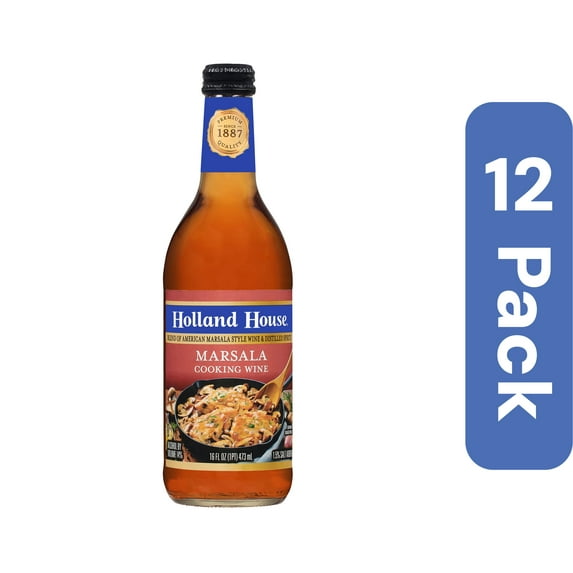 Holland House Cooking Wine Marsala 16 oz (Pack Of 12)