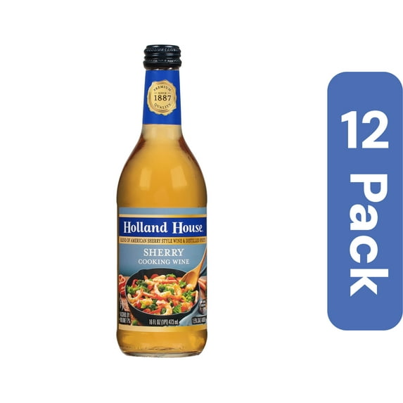 Holland House Cooking Wine Sherry 16 oz (Pack Of 12)