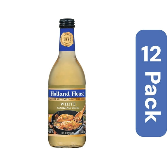 Holland House Cooking Wine White 16 oz (Pack Of 12)