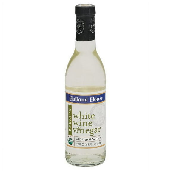 Holland House Organic White Wine Vinegar, 12.7 fl oz Pack Of 6