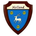 thumbnail image 1 of Holland Irish Coat of Arms Shield Plaque - Rosewood Finish, 1 of 1