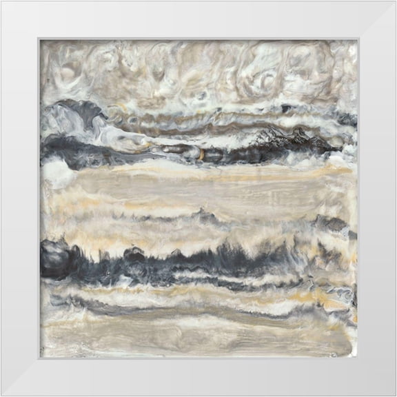 Holland, J. 12x12 White Modern Wood Framed Museum Art Print Titled - Stria I