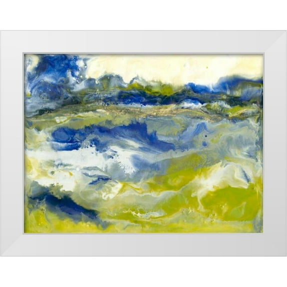 Holland, J. 18x15 White Modern Wood Framed Museum Art Print Titled - Marine Flow I
