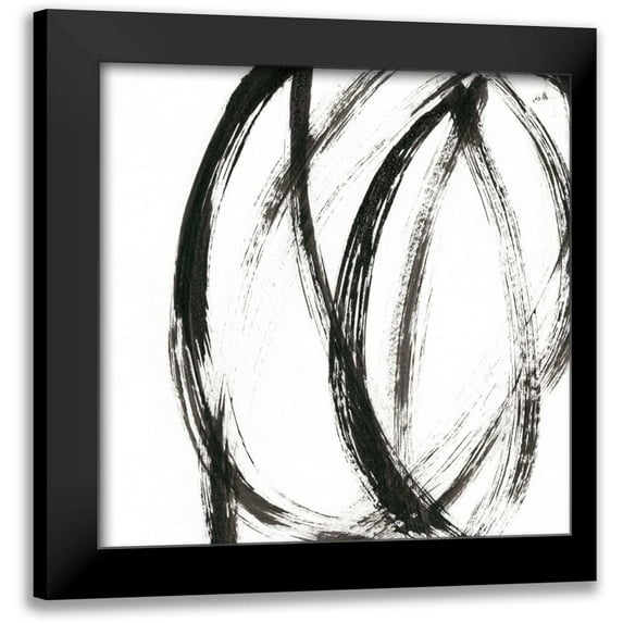 Holland, J. 20x20 Black Modern Framed Museum Art Print Titled - Linear Expression IX