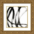 thumbnail image 1 of Holland, J. 26x26 Gold Ornate Wood Framed with Double Matting Museum Art Print Titled - Linear Expression I, 1 of 4
