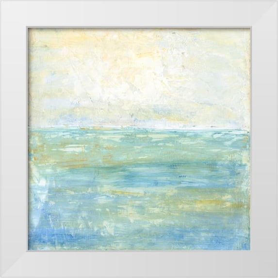 Holland, Julie 20x20 White Modern Wood Framed Museum Art Print Titled - Tranquil Coast I