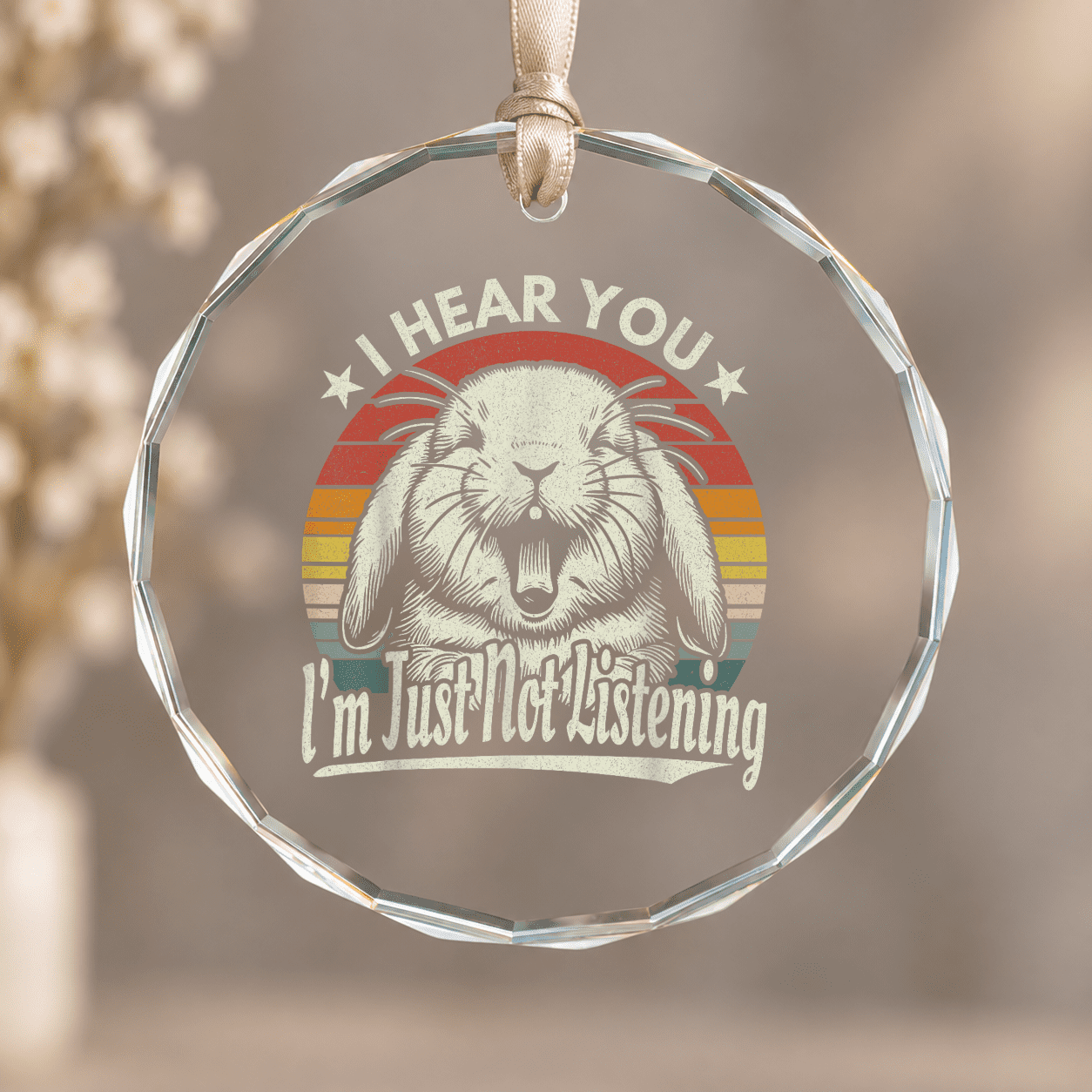 Holland Lop I Hear You I M Just Not Listening Yawn Bunny Christmas ...