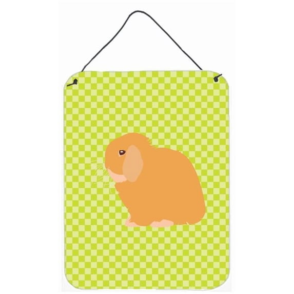 Holland Lop Rabbit Green Wall or Door Hanging Prints - Green - 12 x 16 ...