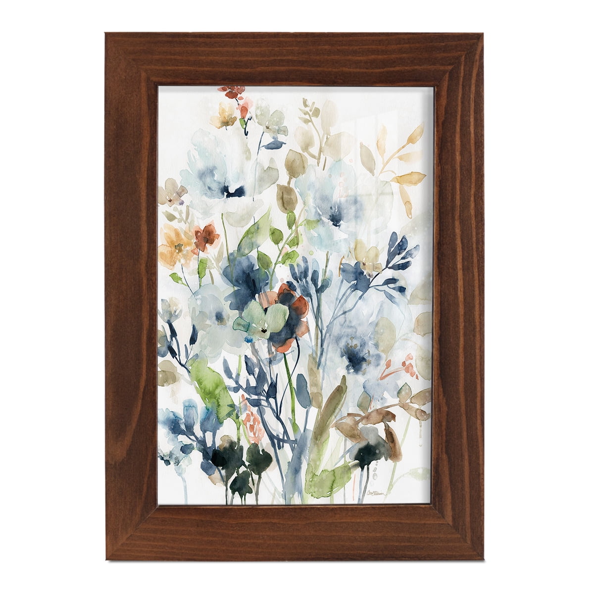Holland Spring Mix -Framed Print w/glass-Chestnut