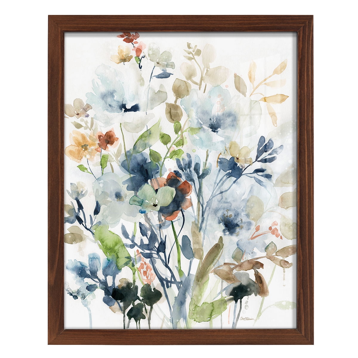 Holland Spring Mix -Framed Print w/glass-Chestnut