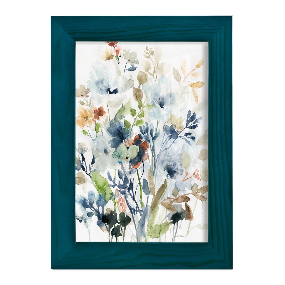 Holland Spring Mix -Framed Print w/glass-Ocean Blue