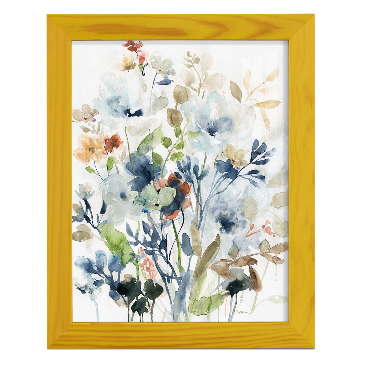 Holland Spring Mix -Framed Print w/glass-Sunflower Yellow