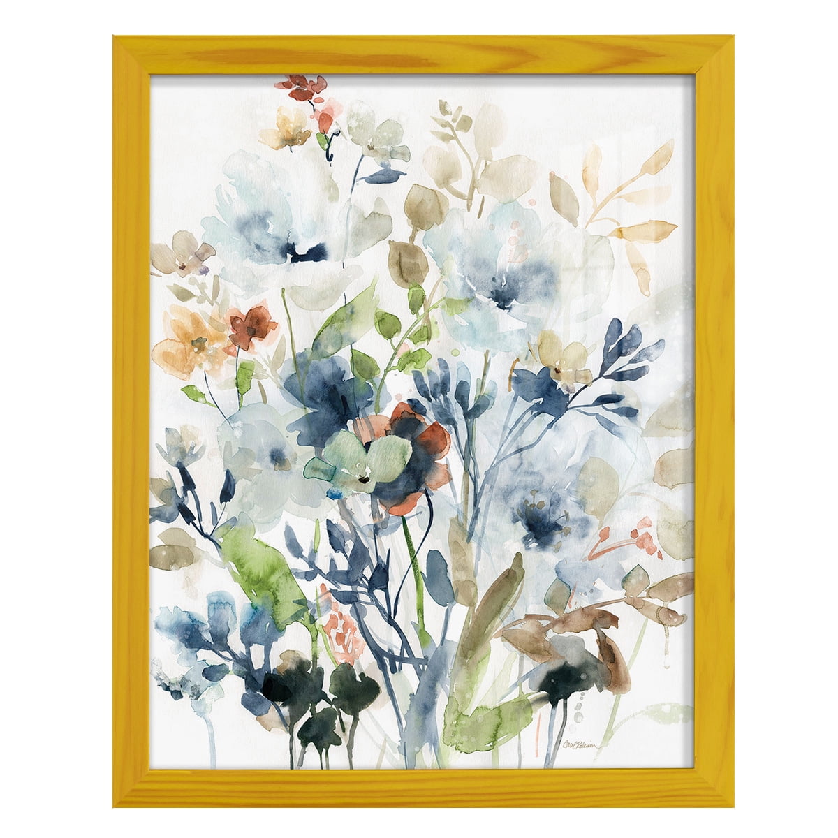 Holland Spring Mix -Framed Print w/glass-Sunflower Yellow