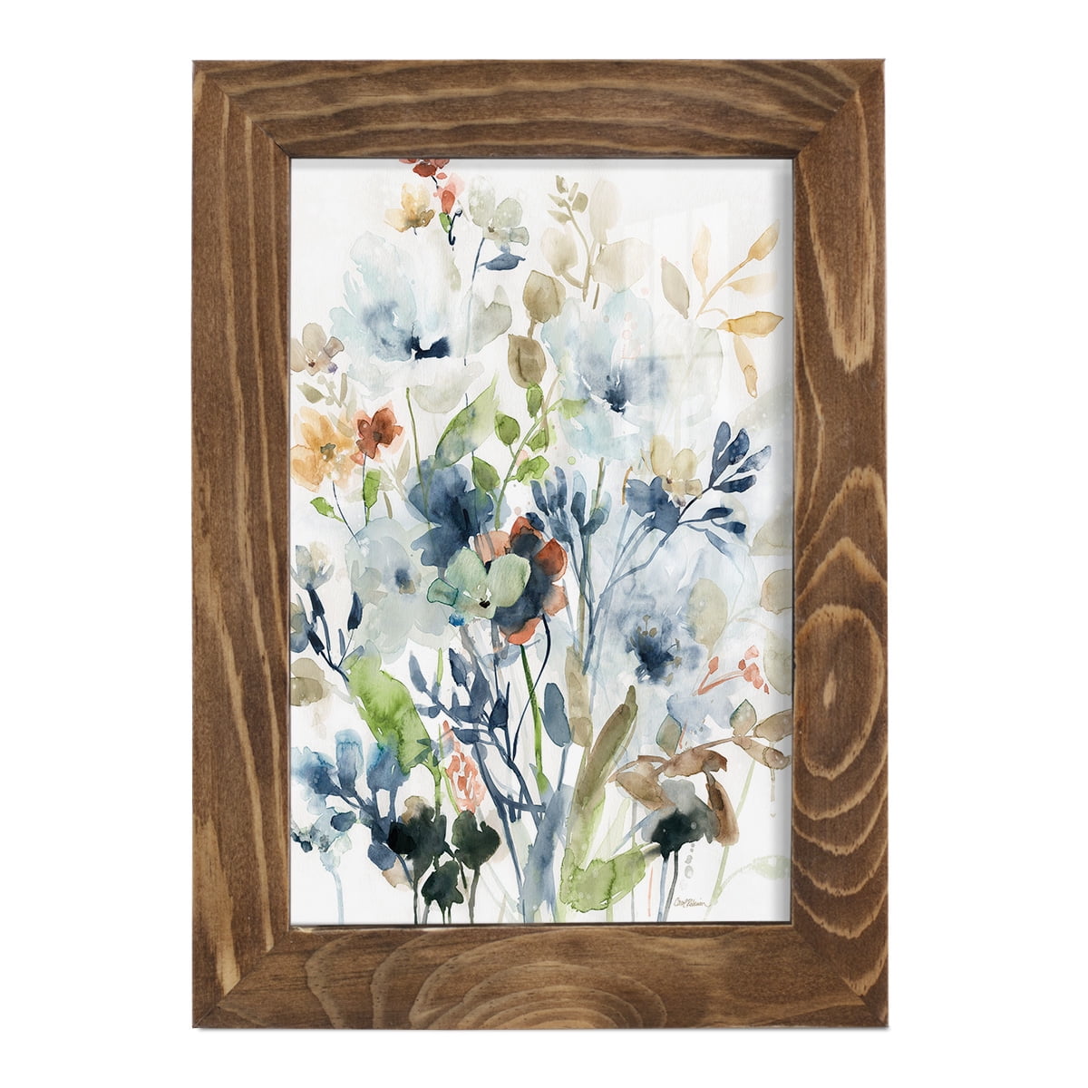 Holland Spring Mix -Framed Print w/glass-Walnut