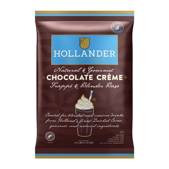 Hollander Chocolate Crme Frappe Drink Mix cs 10/2.5 lb