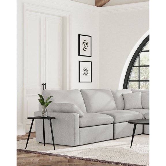 Hollander Grey Modular Armless Chair