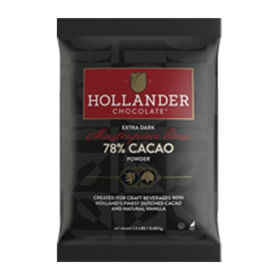 Hollander Masterpiece Dark Caf Powdered Drink Mix cs 10/1.5 lb