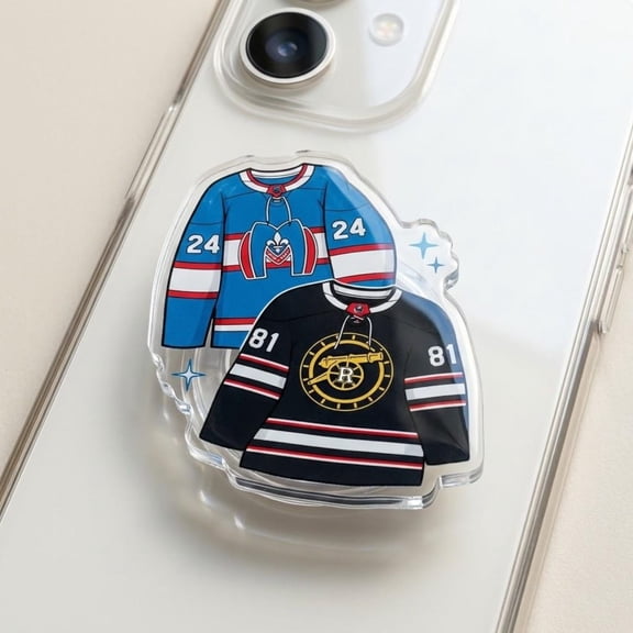 Hollander & Rozanov Hockey Magnetic Phone Grip, Gay Hockey Romance Phone Grip, Heated Rivalry Phone Grip, Booktok Hockey Romance Grip