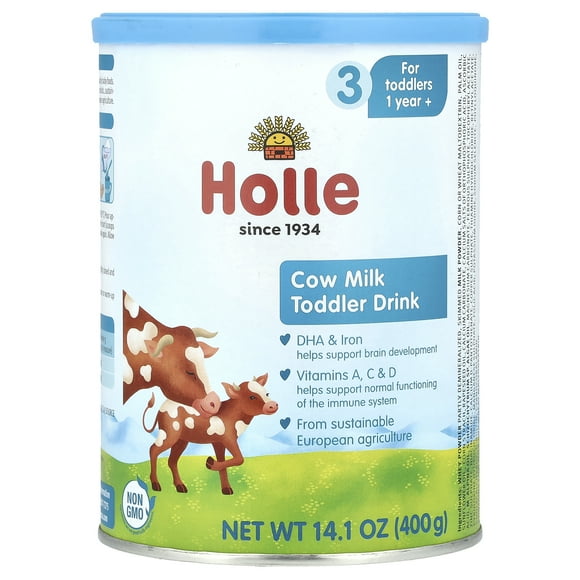 Holle Cow Milk Toddler Drink, 1 Year+, 14.1 oz (400 g)