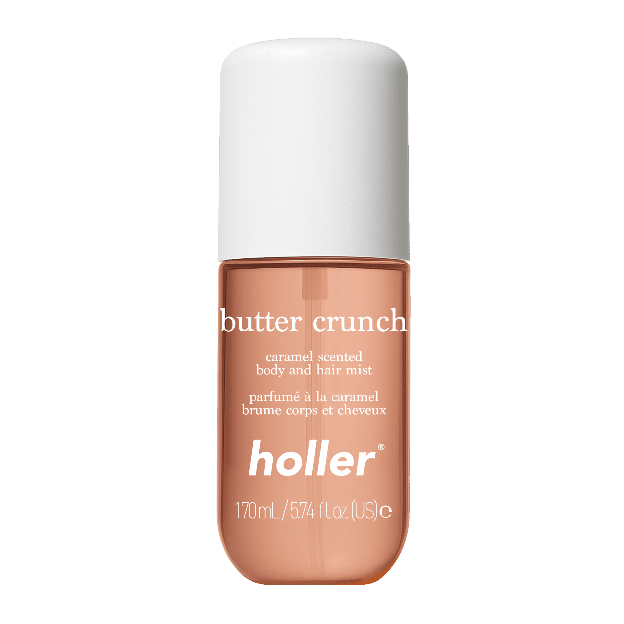 Holler Butter Crunch Caramel Scented Body and Hair Fragrance Mist, 5.74 fl oz