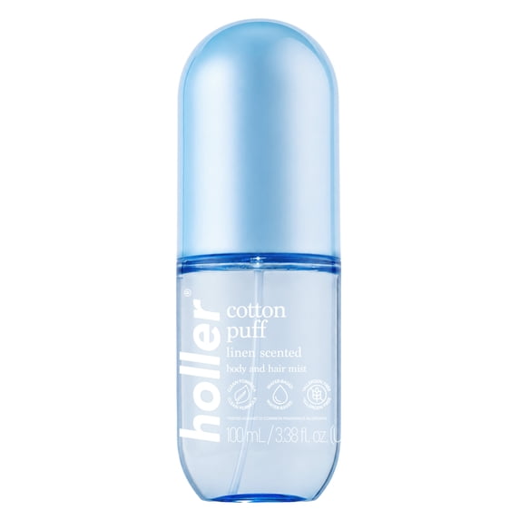 Holler Cotton Puff Linen Scented Body And Hair Mist, 3.38 fl oz
